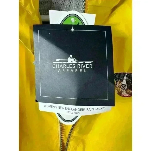CHARLES RIVER APPAREL WOMEN NEW ENGLANDER RAIN JACKET - S  AUSTRAlAN SHEPHERD - Picture 2 of 10